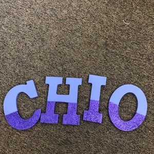 Chi Omega Wooden Letters